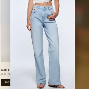 ZARA Wide Leg Jeans
